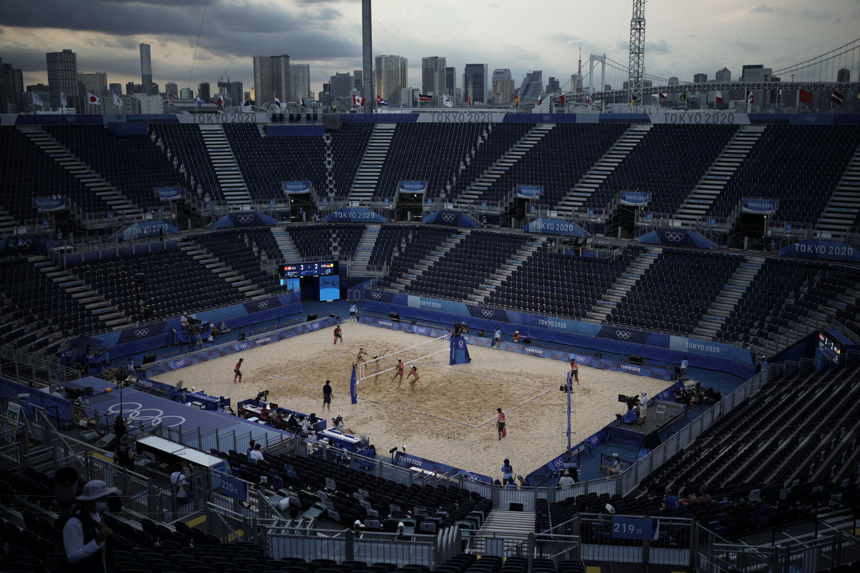 APTOPIX Tokyo Olympics Beach Volleyball